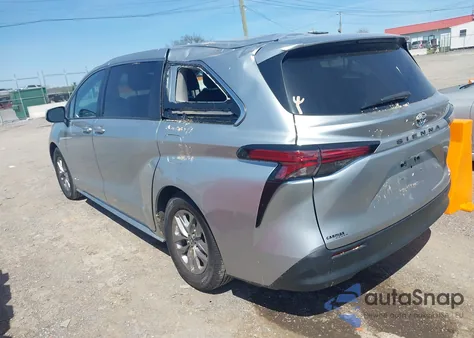 2021 Toyota Sienna Le из США, поврежденный, VIN 5TDKRKEC0MS028137